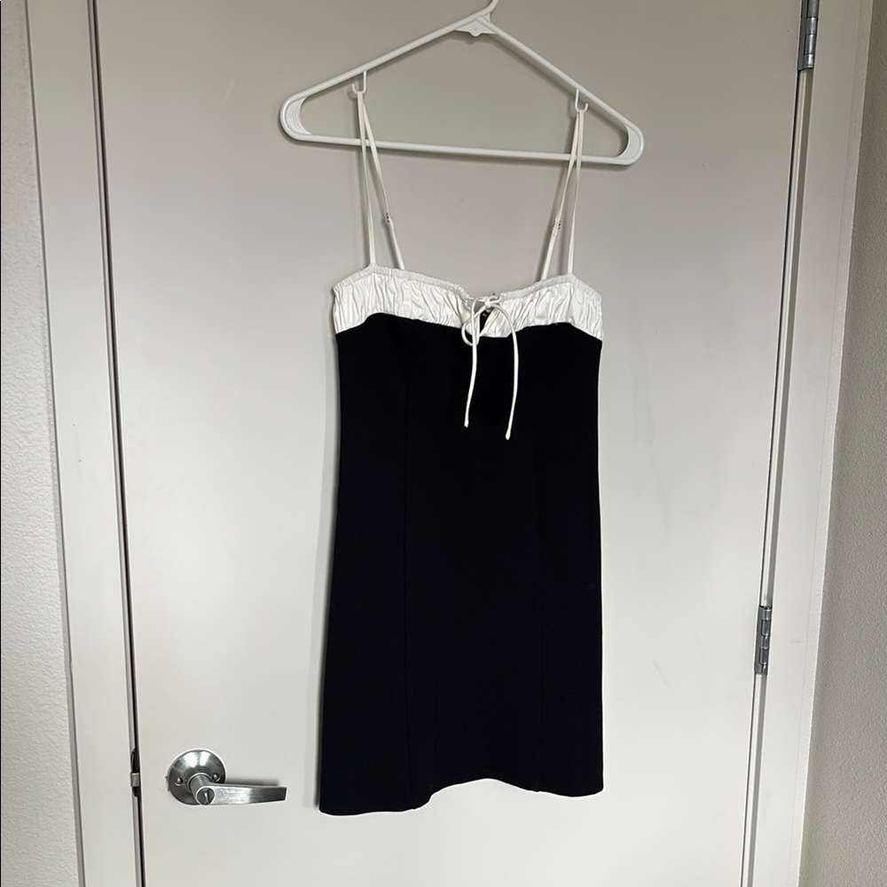 Reformation Black Sadie Knit Dress